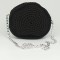 Sac rond noir artisanal